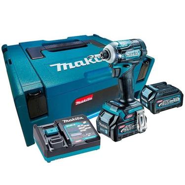Imagem de Parafusadeira à Bateria 40V Impacto Kit 2 Baterias 2,5Ah e Maleta TD001GD201 MAKITA