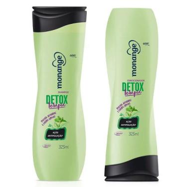 Imagem de Kit Shampoo 325ml E Condicionador 325ml Monange Detox Terapia