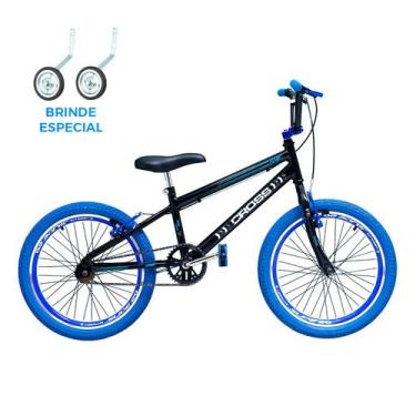 Imagem de Bicicleta Infantil Aro 20 Cross Bmx Freestyle Com Rodinha - Pneu Color
