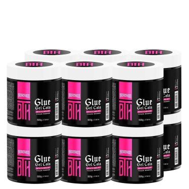 Imagem de Kit 12 Gel Cola Incolor Glue Bth 500G