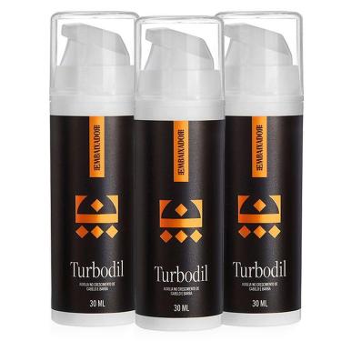 Imagem de Kit 3 Blend Crescimento Barba E Cabelo Turbodil Embaixador 30Ml