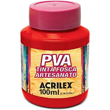 Imagem de Tinta PVA, Acrilex, Vermelho Escarlate, 100 ml