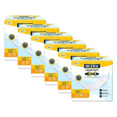 Imagem de Kit 6 Absorventes Geriátricos Bigfral Regular Plus 20un cada