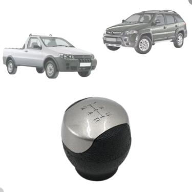 Imagem de Manopla Bola de Câmbio Palio Adventure 2005 06 07 08 09 10 11 12 - Grafite