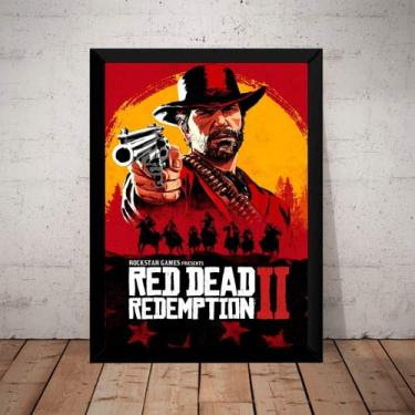 Imagem de Quadro Game Red Dead Redemption 2 Arte Poster Com Moldura