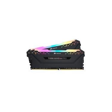Imagem de Memória RAM Corsair Vengeance RGB Pro, 16GB (2x8GB), 2666MHz, DDR4, CL16, Preto - CMW16GX4M2A2666C16