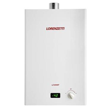 Imagem de Aquecedor de Água a Gás LZ 800Ef (GN) com Visor Digital, 8 L/Min, Branco, Lorenzetti