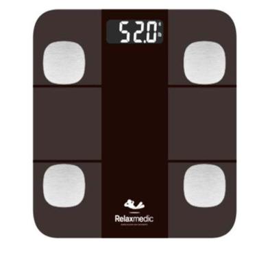 Imagem de Balança Digital Smart Bioimpedância Relaxmedic para até 180 kg - RM-BD0263A