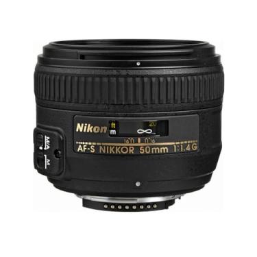 Imagem de Nikon Af-S Fx Nikkor 50Mm F / 1.4G Lente Com Foco Automático Para Câmeras Dslr Preto