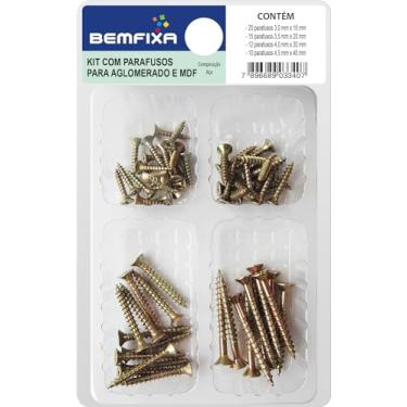 Imagem de KIT DE PARAFUSOS PARA AGLOMERADO E MDF