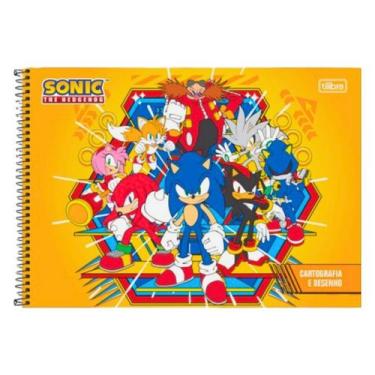Imagem de Caderno De Cartografia E Desenho Sonic 80 Folhas - Tilibra
