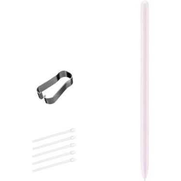 Imagem de Caneta Galaxy Tab S9 FE S para Samsung Galaxy Tab S9 FE Caneta Stylus de substituição para Galaxy Tab S9 FE Plus S Pen com 4.096 níveis de pressão + 5 pontas grátis (lavanda)