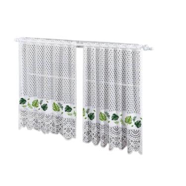 Imagem de Cortina Pia Vitro Renda Cozinha Costela Adão 1,60X0,80 Alt