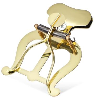 Imagem de Milisten Grampo de lira de marcha para trompete, clipe de música de trompete, clipe de lira de música para trombone, suporte de página de clipe de livro de música, grampo de partitura de música
