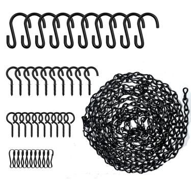 Imagem de YHZONE Correntes para pendurar fios de metal de 157 polegadas para alimentadores de pássaros, sinos e lanternas, outdoors, quadros-negros, plantadores, banhos de pássaros, luzes de crescimento e ornamentos decorativos