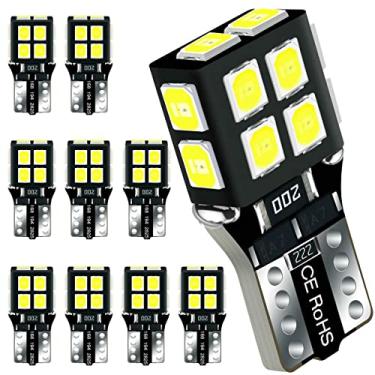 Imagem de Lâmpada de LED branca T10 194 2825 360° Lighting 6000K 12V super brilhante 158 160 168 175 W5W 168NA 194NA Substituição para carro caminhão interior leitura mapa cúpula porta porta-malas carga placa luz etc