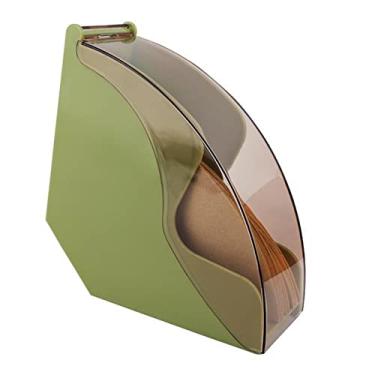 Imagem de Suporte Acrílico do Filtro de café Com Tampa, Cremalheira Transparente do Armazenamento do Filtro de café da Forma do Cone para o Contador do Escritório da Loja de café Em Casa