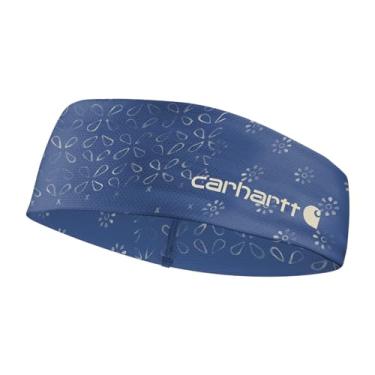 Imagem de Carhartt UP0263U Force® Faixa de cabeça masculina leve refrescante, Estampa bandana - pedra azul/malte, tamanho nico