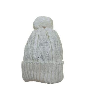 Imagem de Gorro de Tricô Para Meninas Com Pompom Pérola-Feminino