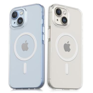 Imagem de Gatita Capa de celular transparente para iPhone 14 Magsafe, capa rígida à prova de choque transparente para celular com proteção interna para iPhone 14 6,1 polegadas Y2022 - transparente