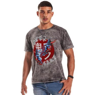 Imagem de Camiseta Grafics Oversized Marmorizado Crashed Hannya-Masculino