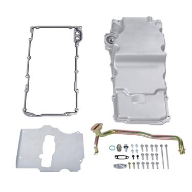 Imagem de higehio Kit de cárter de óleo 302-2 Kit de cárter de óleo de alumínio compatível com Chevy Nova Camaro Ventura Omega F-body A-body LS1 LS2 LS3 LS6 5.7L 5.3L 6.5L Motores
