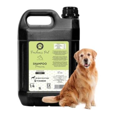 Imagem de Shampoo 5 litros para Cães Gatos Pets Profissional Ph Balanceado Rende 5x mais (Coco)