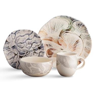 Imagem de Aparelho De Jantar Zibá Conjunto Restaurante C/16 Peças Cerâmica Dolce Home