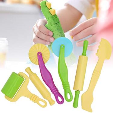 Imagem de 6 Peças de Ferramentas de Modelagem de Argila para Crianças, Ferramentas de Argila Plástica para Moldar e Esculpir Ferramenta de Modelagem de Massa de Argila Plástica para Crianças