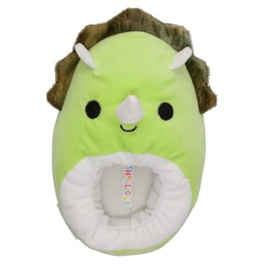 Imagem de Squishmallow S KellyToy Chinelos de pelúcia para crianças, Danny Dino (Size 11/12)