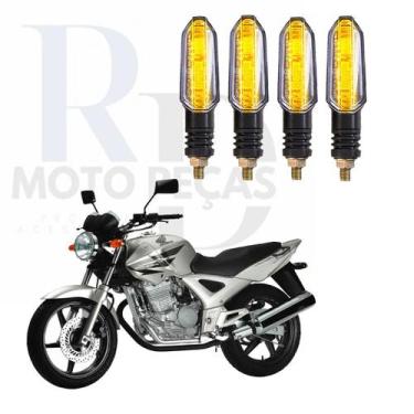 Imagem de Kit Seta para Moto CB 250 TWISTER Pisca Led Universal 12V P50 Esportiv