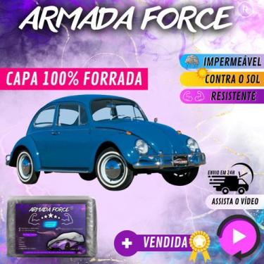 Imagem de Capa Cobrir Carro FUSCA ANTiGO 100% Forrada Armada Force 100% Impermeá
