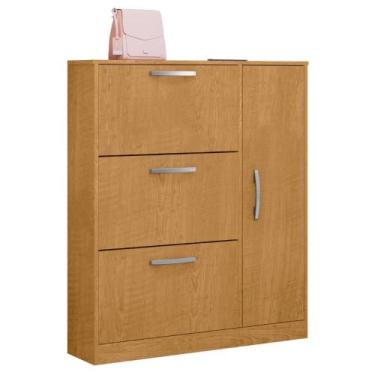 Imagem de Sapateira 1 Prateleira e 4 Portas Cordeiro Naturalle - Mais de Casa