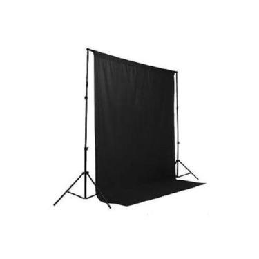 Imagem de Tecido 3X5 Preto Estudio Fundo Infinito - Vitrine acessorios