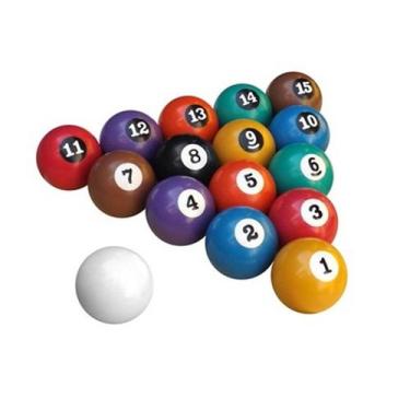 Imagem de Jogo De Bolas De Sinuca Nacional - 54mm - Cód. 54.07 - Esportes Expres