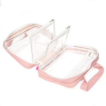 Imagem de Necessaire Família Feminina Masculina Para Familia Com Divisórias cor:rosa