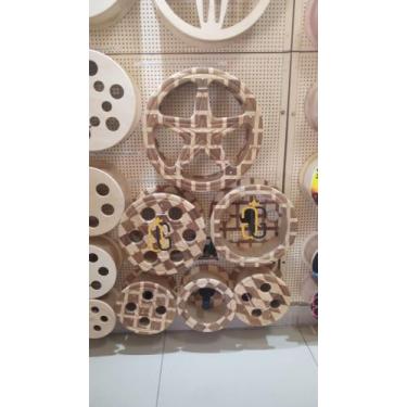 Imagem de Carretilha De Madeira Pipa 12 Polegadas Nacional Marchetada - Galego