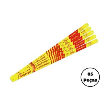 Imagem de Kit 5x Serra Manual Flexível Starrett BS1224 24D 12 Pol.