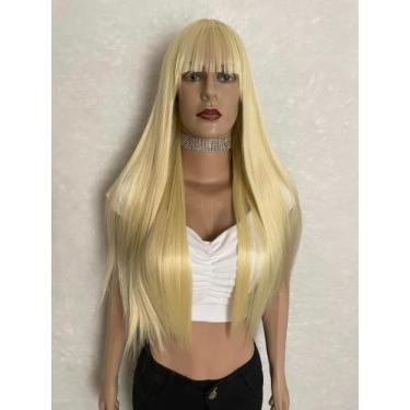 Imagem de Lacewig, peruca, cinza, preta, ruiva, vermelha, platinada, franja, pre