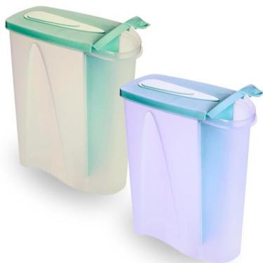 Imagem de Porta sabão em pó Plasútil 1kg Alta qualidade Fechamento seguro Preser