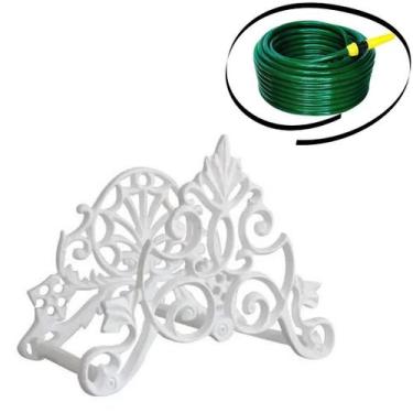 Imagem de Suporte Enrolador Mangueira Provençal Branco - Funditex