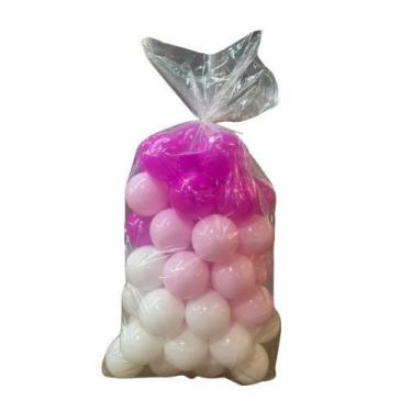 Imagem de Kit com 50 bolinhas rosa princesa - BATATINHA BRINQUEDOS