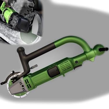 Imagem de 星姿 Caçador elétrico de parede, máquina de corte de ranhura de parede com alça, profundidade ajustável de 42 mm, máquina de entalhe de concreto de tijolo 9000r/min, para tijolo vermelho, concreto