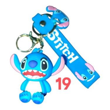 Imagem de Chaveiro Fofinho Stitch Sereia Emborrachado Realista 3D Grande - Dream