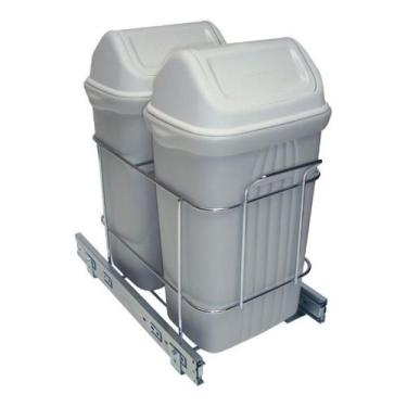 Imagem de Lixeira Deslizante Embutir  Móvel 10 Litros Cozinha - GTB