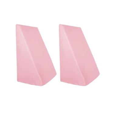 Imagem de Kit 2 Capas para Triângulo Malha 100% Algodão Rosa Arrumadinho Enxovai