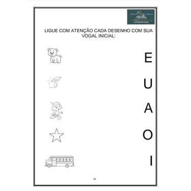 Imagem de Cartilha Alfabetização Vogais - seureforcocom