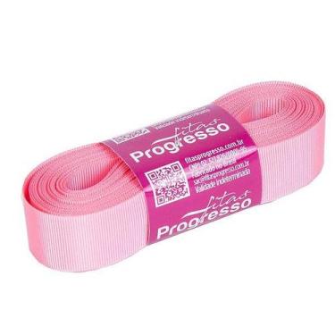 Imagem de Fita Gorgurão Progresso 22mm nº5 - 10m Cor 009 Rosa Pétala - 01 unidad