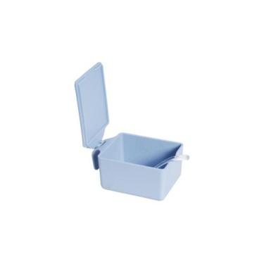 Imagem de Açucareiro elegance 250ml com colher azul pastel micromax