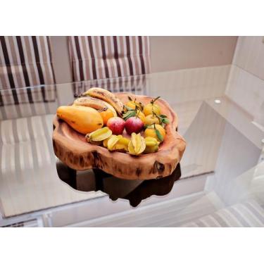 Imagem de fruteira Centro de mesa orgânico rostico  - D'Wood Brasil, NATURAL, 44